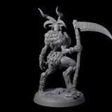 Lithe Beastwoman Miniature for Dungeons and Dragons, Pathfinder or other TTRPGs