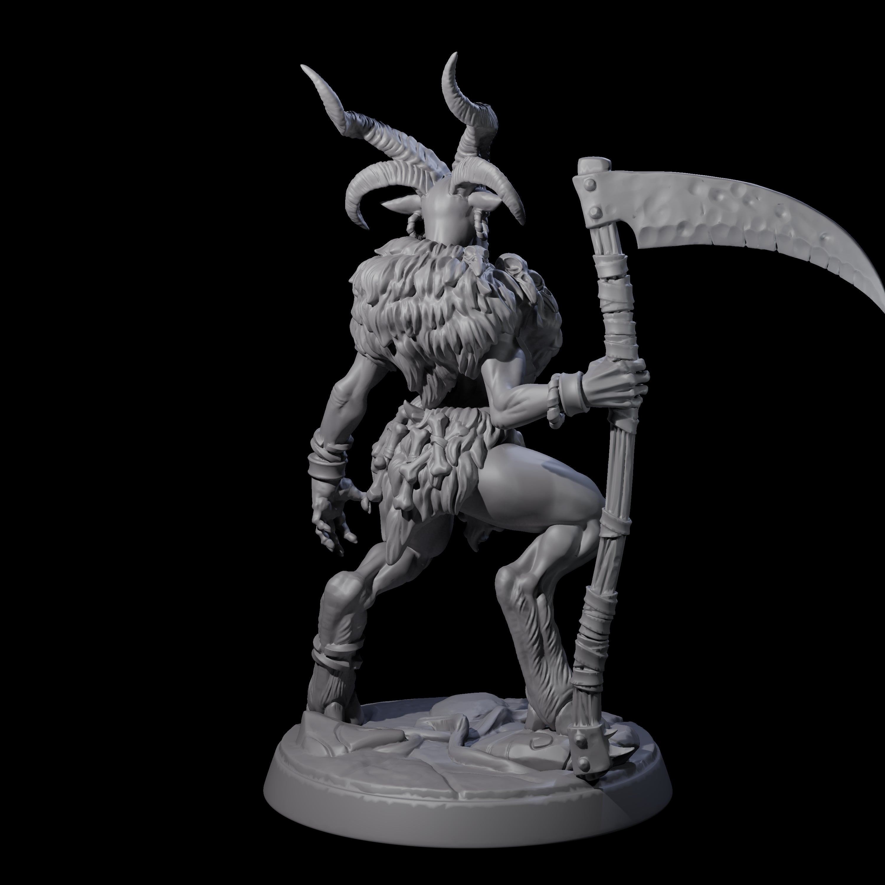 Lithe Beastwoman Miniature for Dungeons and Dragons, Pathfinder or other TTRPGs