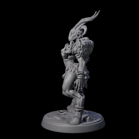 Lithe Beastwoman Miniature for Dungeons and Dragons, Pathfinder or other TTRPGs