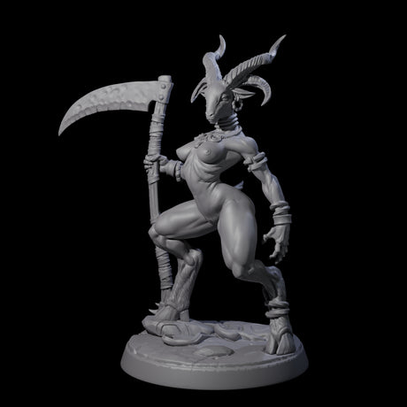 Lithe Beastwoman Miniature for Dungeons and Dragons, Pathfinder or other TTRPGs