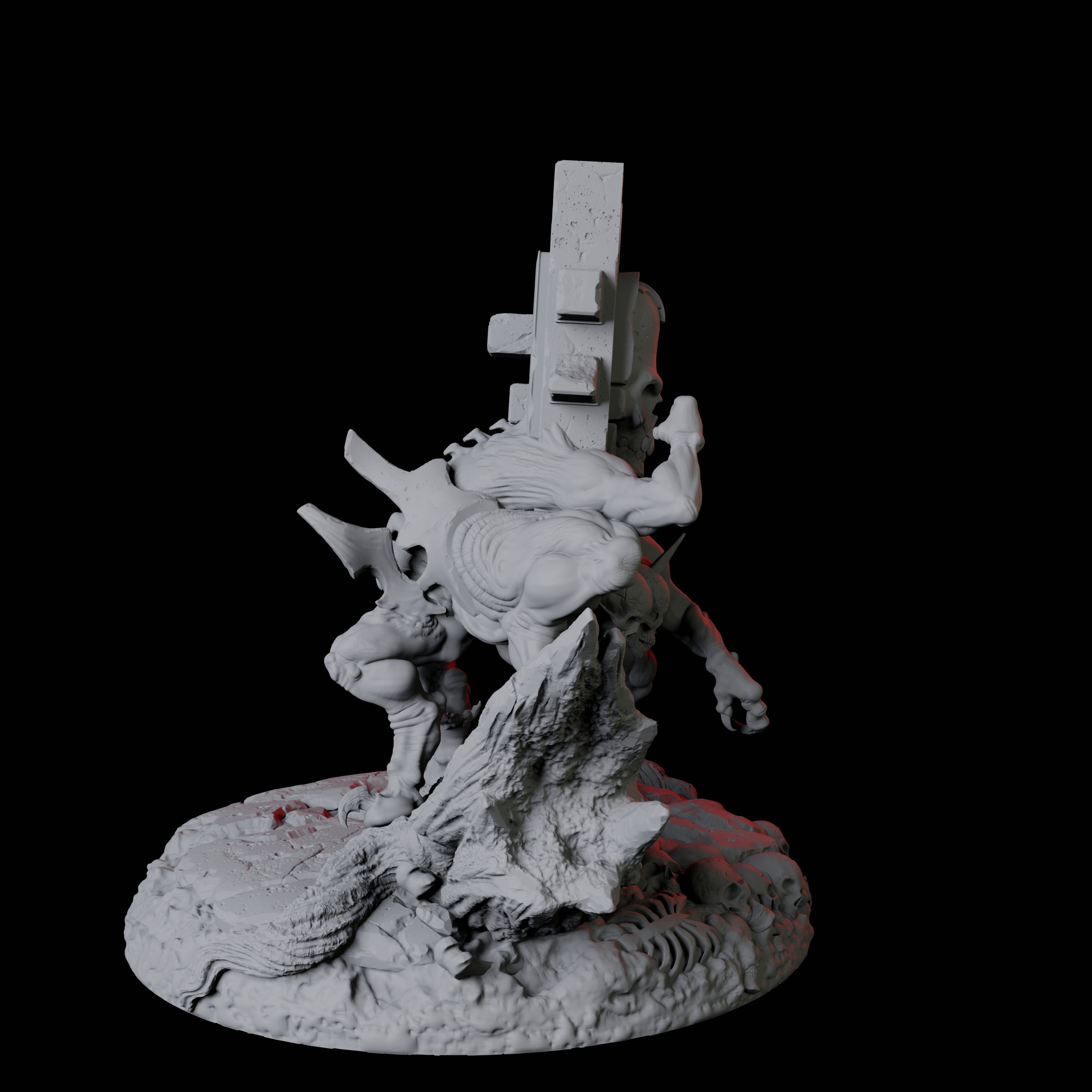 Living Gravestone B Miniature for Dungeons and Dragons, Pathfinder or other TTRPGs