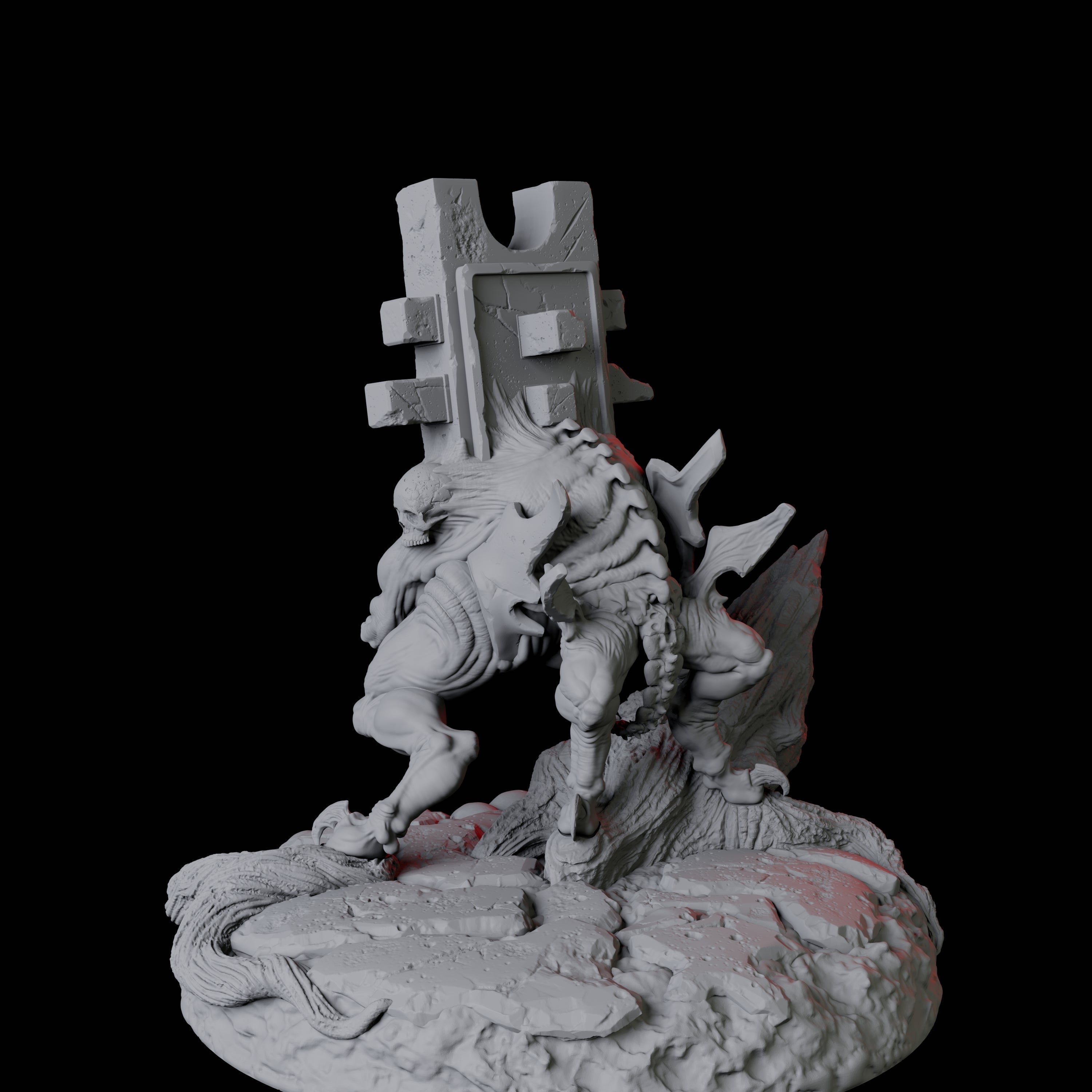 Living Gravestone B Miniature for Dungeons and Dragons, Pathfinder or other TTRPGs