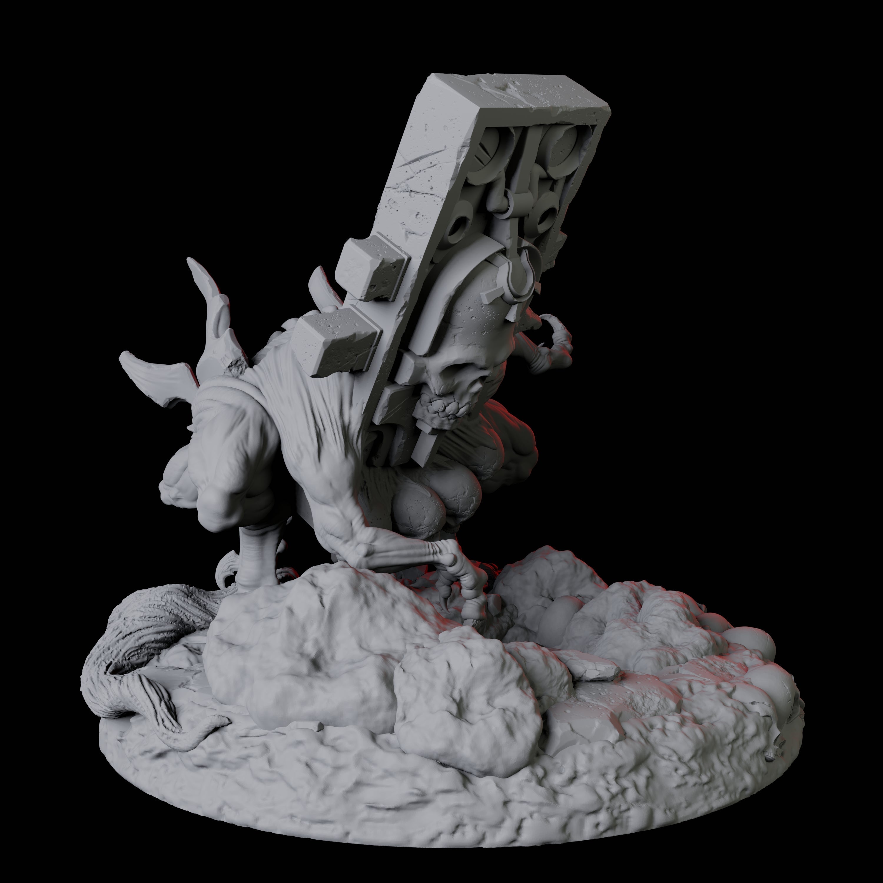 Living Gravestone C Miniature for Dungeons and Dragons, Pathfinder or other TTRPGs