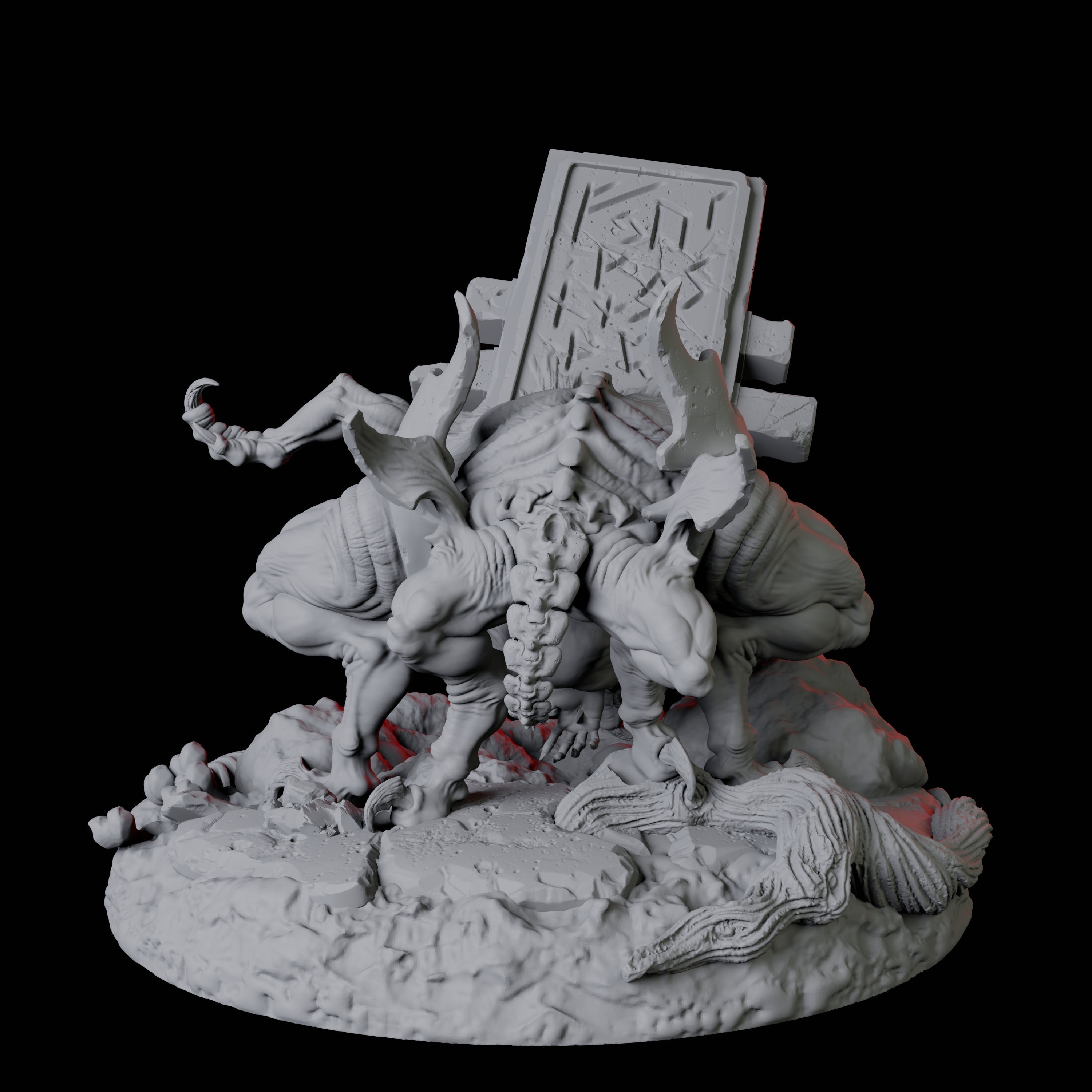 Living Gravestone C Miniature for Dungeons and Dragons, Pathfinder or other TTRPGs