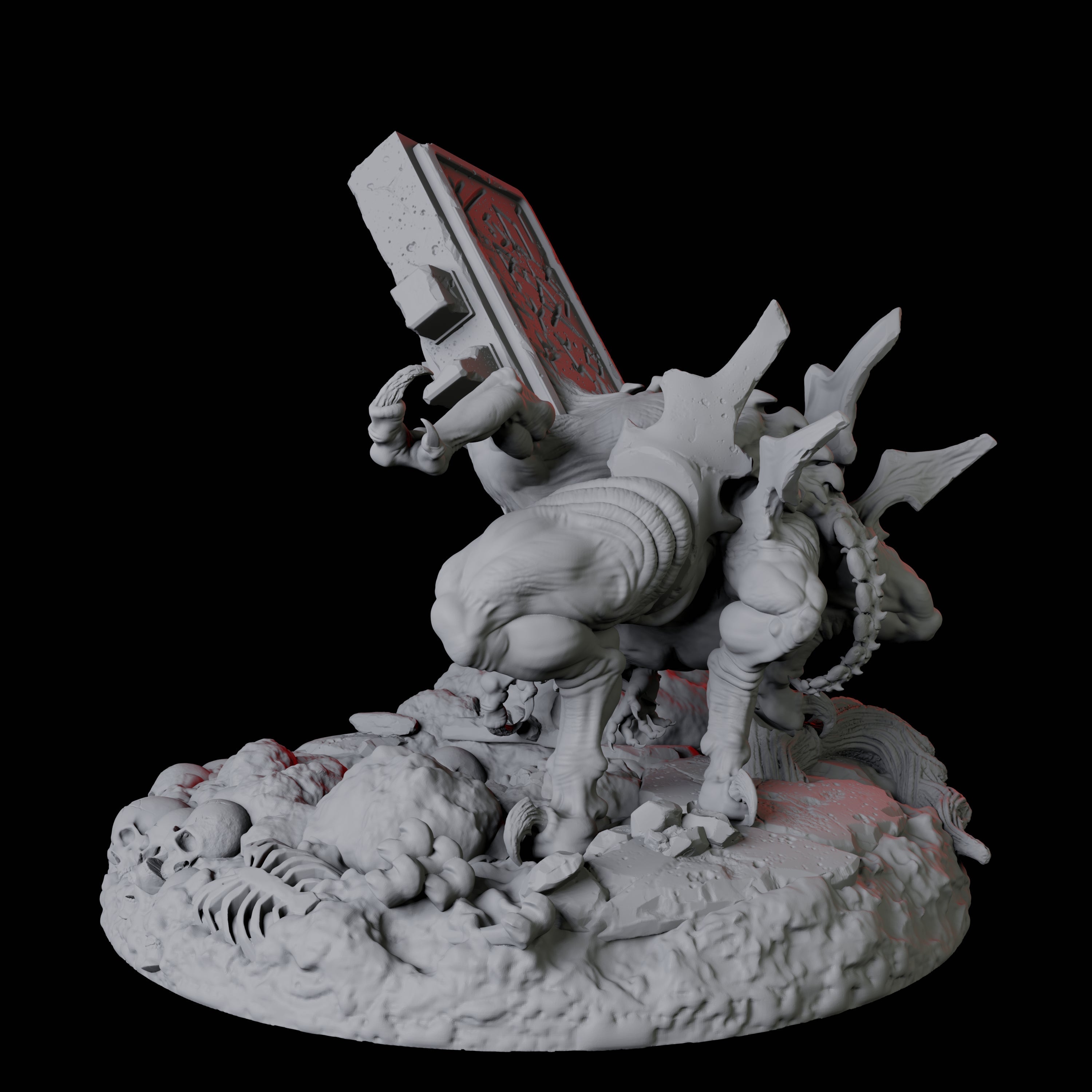 Living Gravestone C Miniature for Dungeons and Dragons, Pathfinder or other TTRPGs