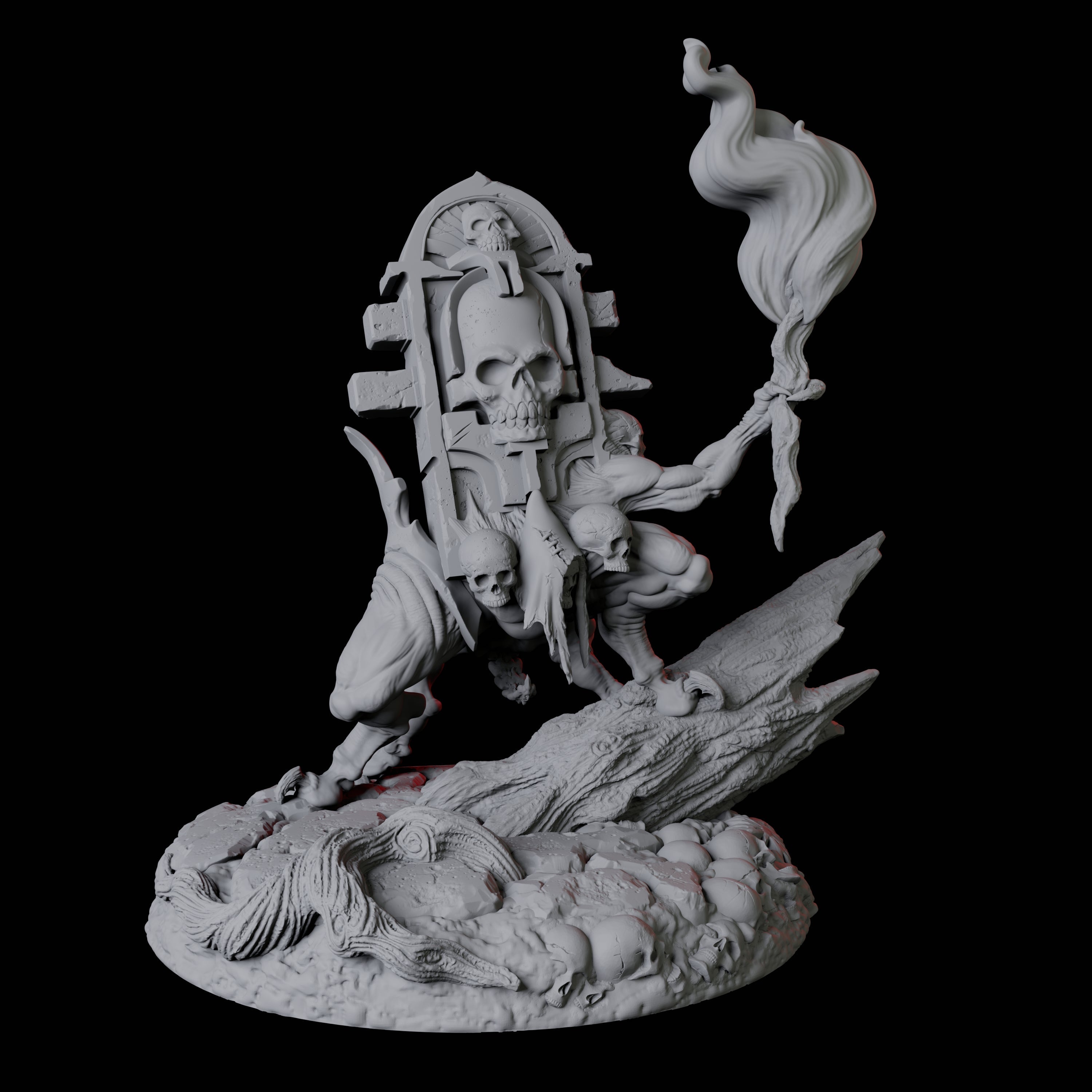 Living Gravestone D Miniature for Dungeons and Dragons, Pathfinder or other TTRPGs