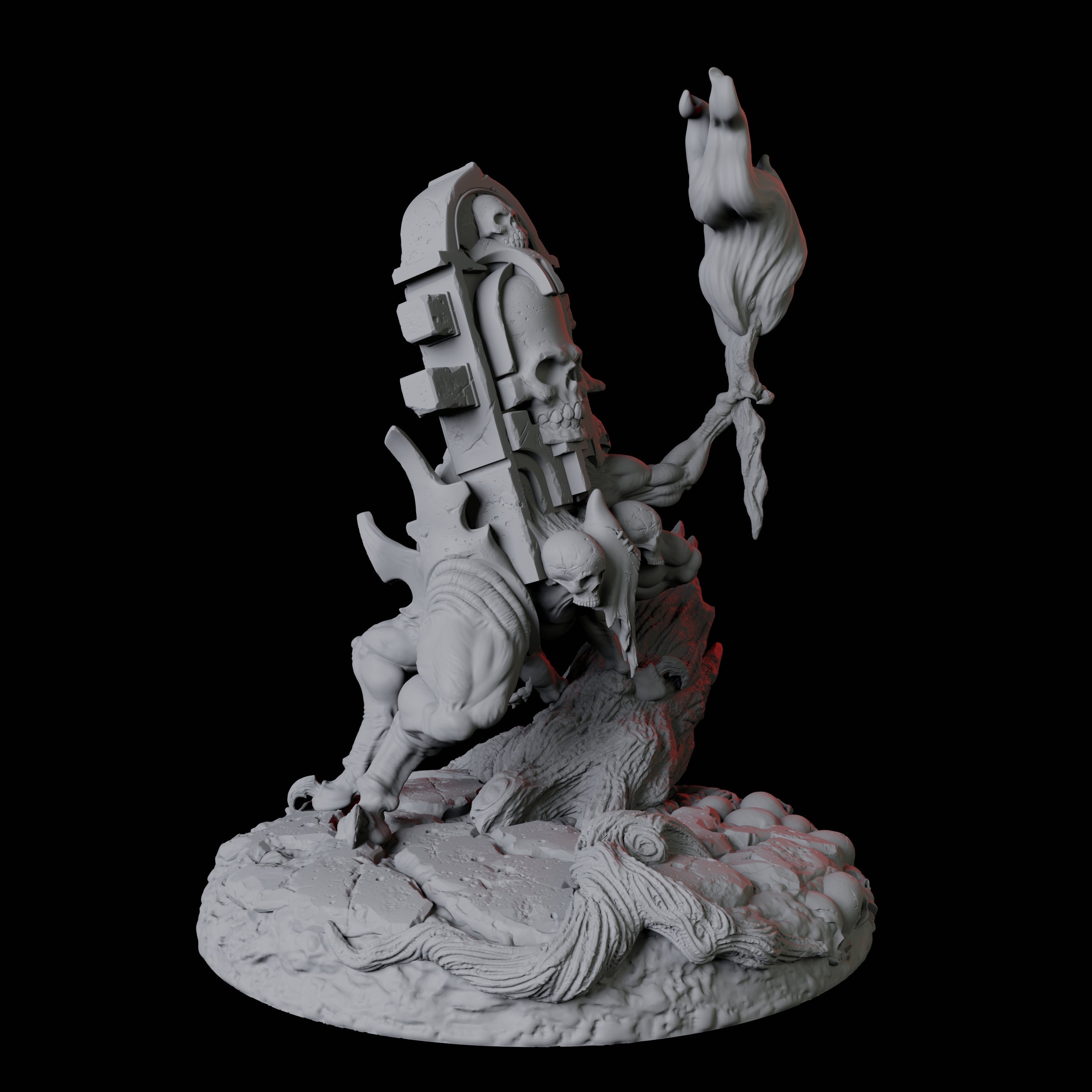 Living Gravestone D Miniature for Dungeons and Dragons, Pathfinder or other TTRPGs