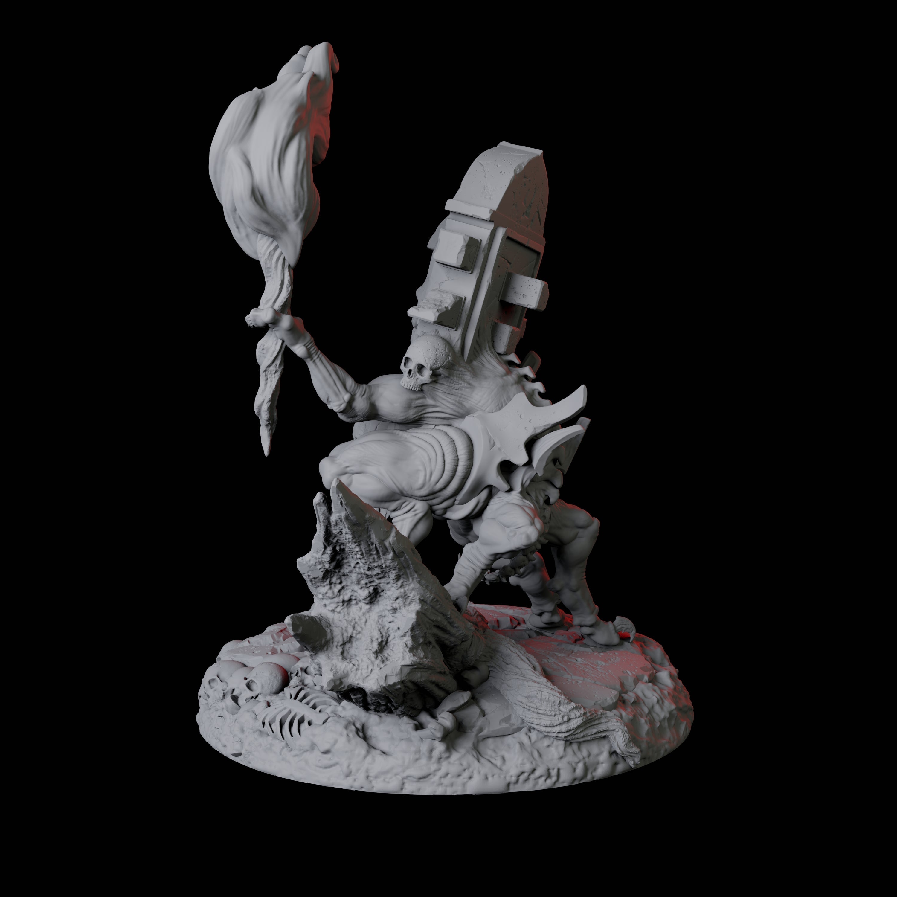 Living Gravestone D Miniature for Dungeons and Dragons, Pathfinder or other TTRPGs