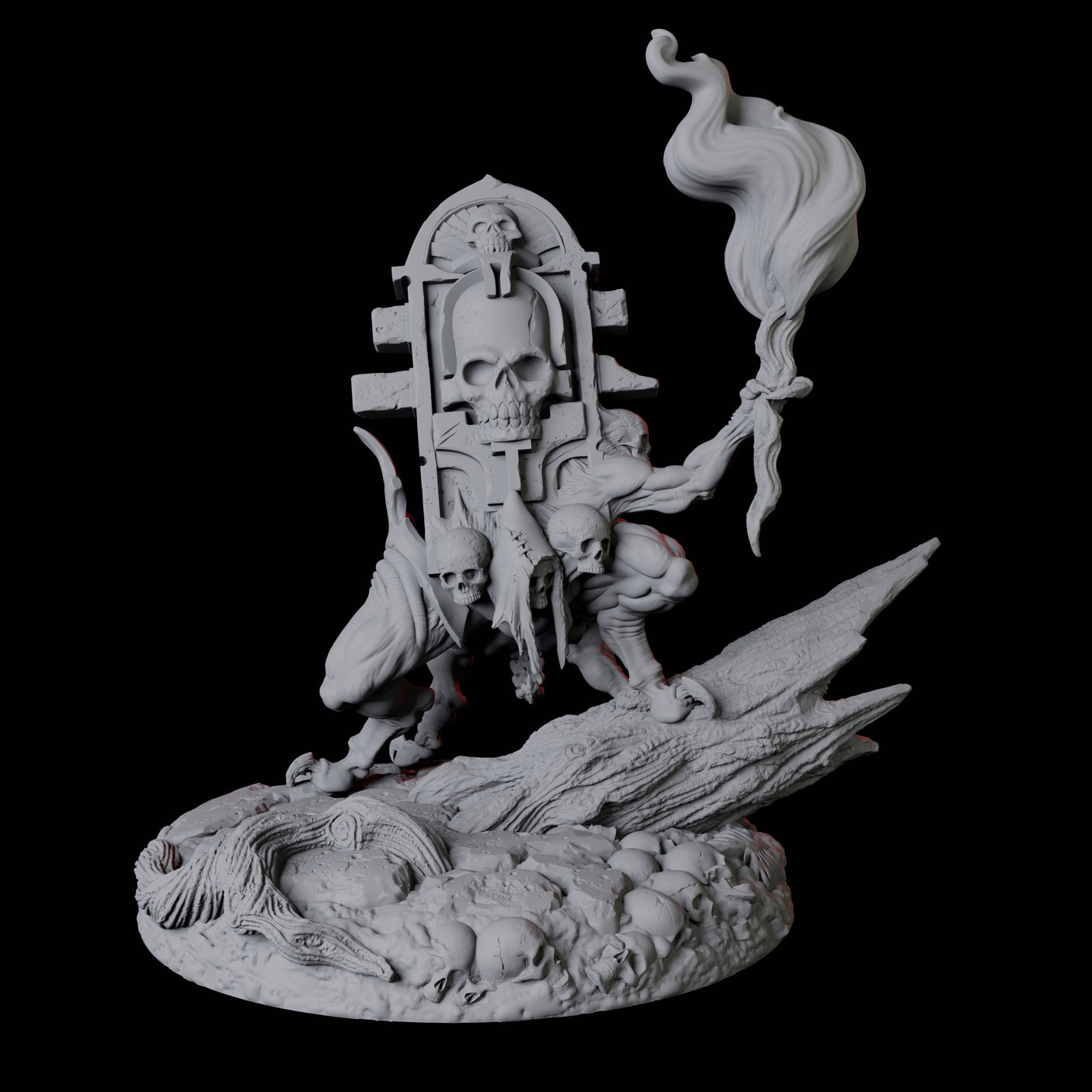 Living Gravestone D Miniature for Dungeons and Dragons, Pathfinder or other TTRPGs