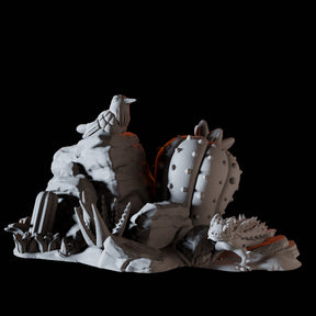 Lizard and Bird Miniature for Dungeons and Dragons, Pathfinder or other TTRPGs