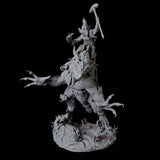 Lizardfolk Champion riding a Velociraptor Miniature for Dungeons and Dragons, Pathfinder or other TTRPGs