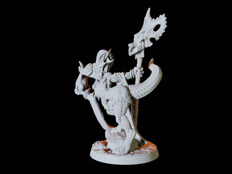 Lizardfolk Pinup Miniature for Dungeons and Dragons, Pathfinder or other TTRPGs