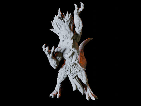 Lizardfolk Shaman Miniature for Dungeons and Dragons, Pathfinder or other TTRPGs