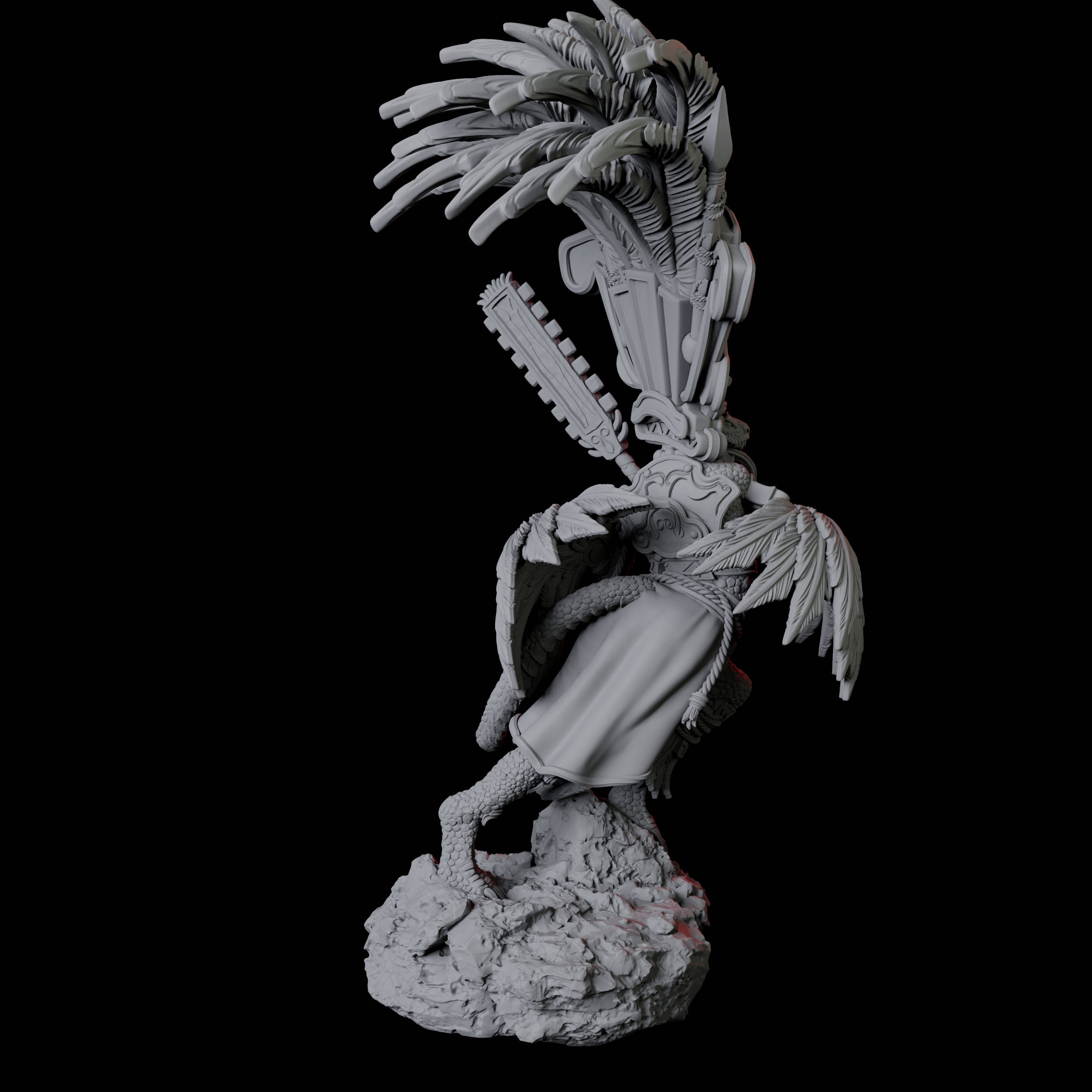 Lizardfolk Sundancer C Miniature for Dungeons and Dragons, Pathfinder or other TTRPGs