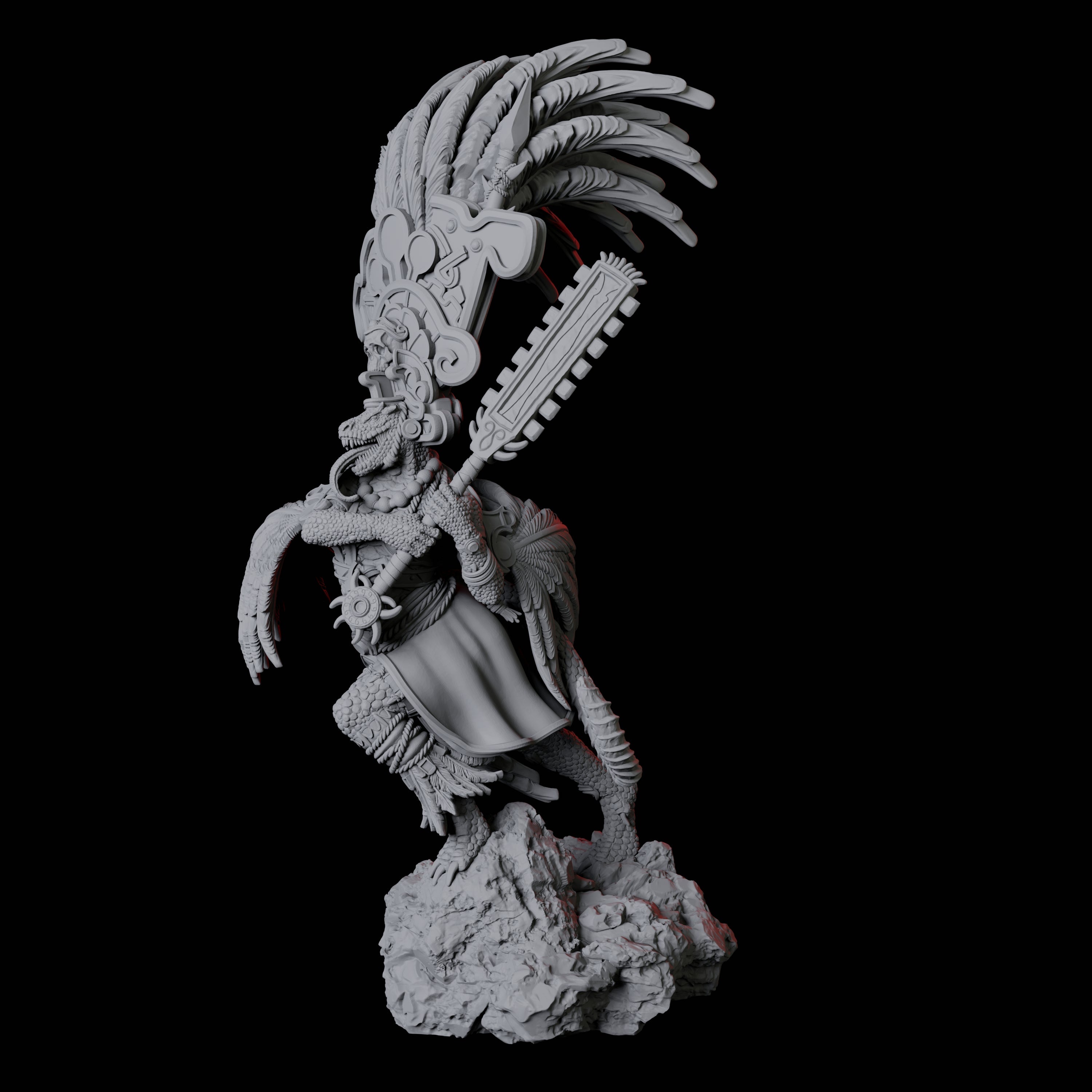 Lizardfolk Sundancer C Miniature for Dungeons and Dragons, Pathfinder or other TTRPGs