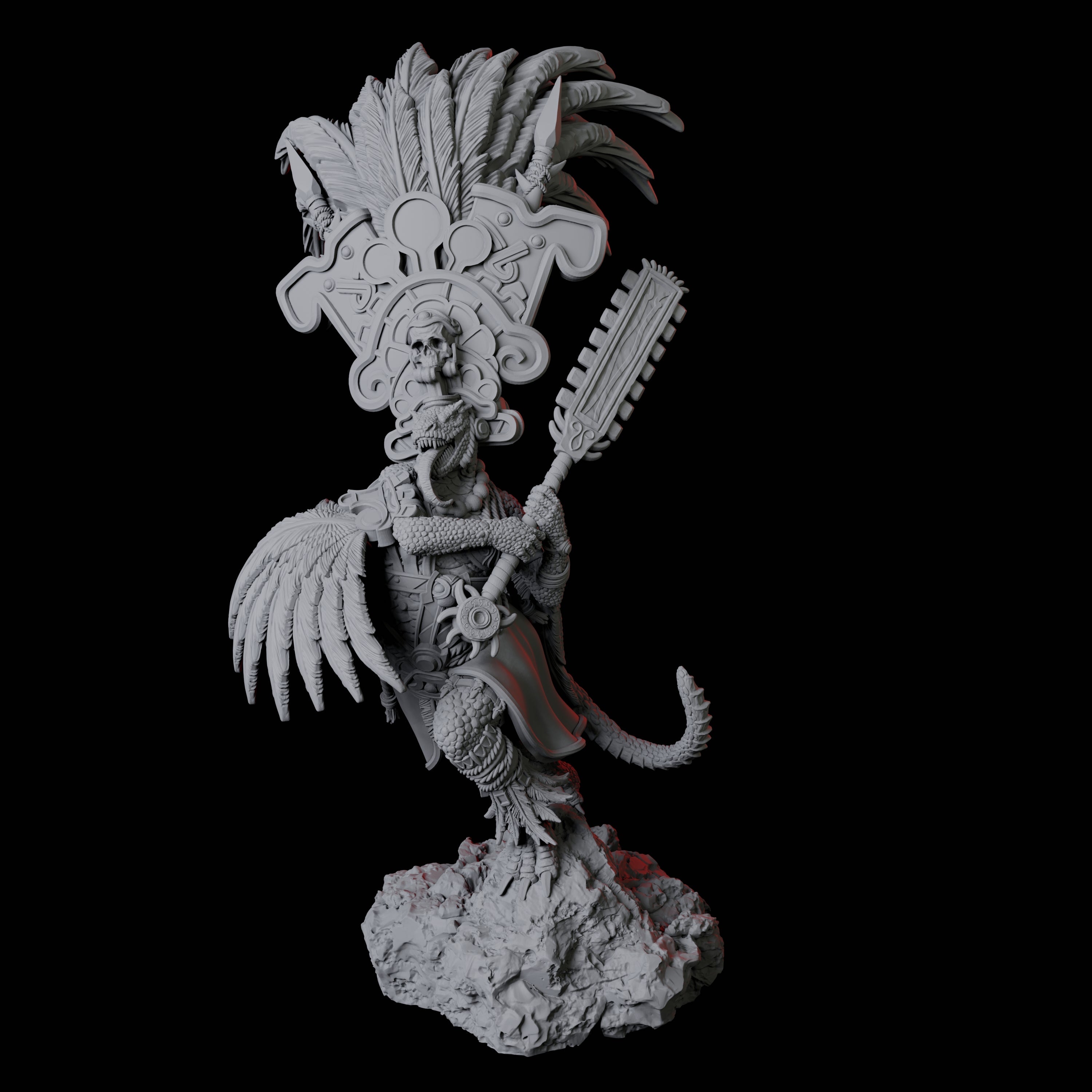 Lizardfolk Sundancer C Miniature for Dungeons and Dragons, Pathfinder or other TTRPGs