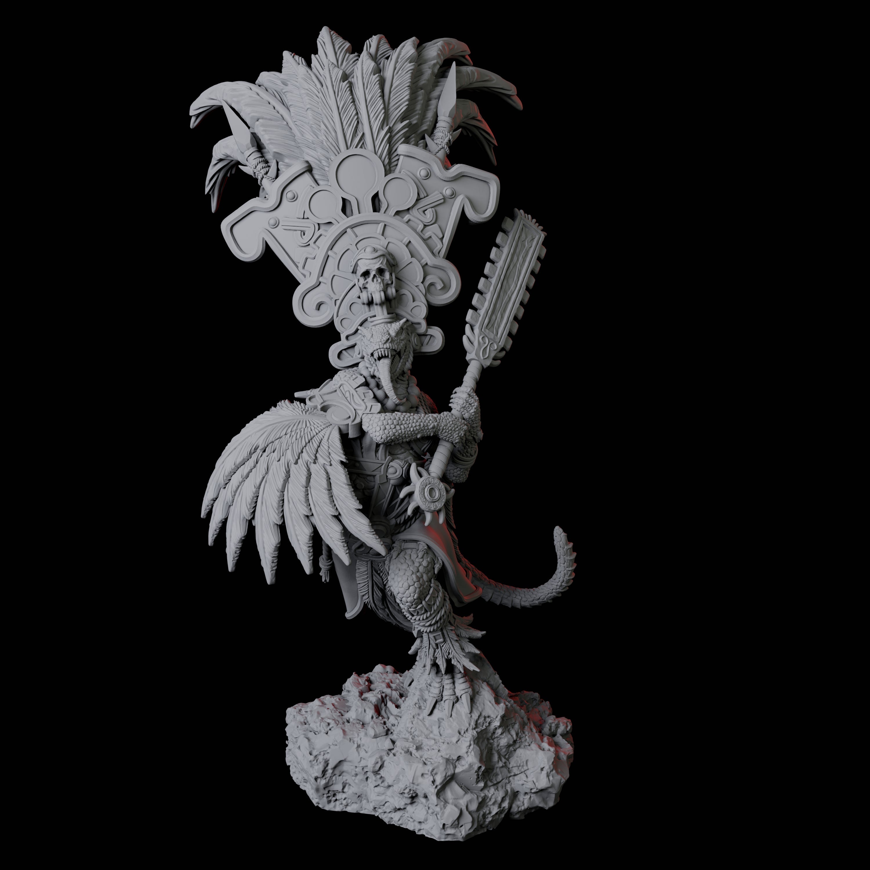 Lizardfolk Sundancer C Miniature for Dungeons and Dragons, Pathfinder or other TTRPGs