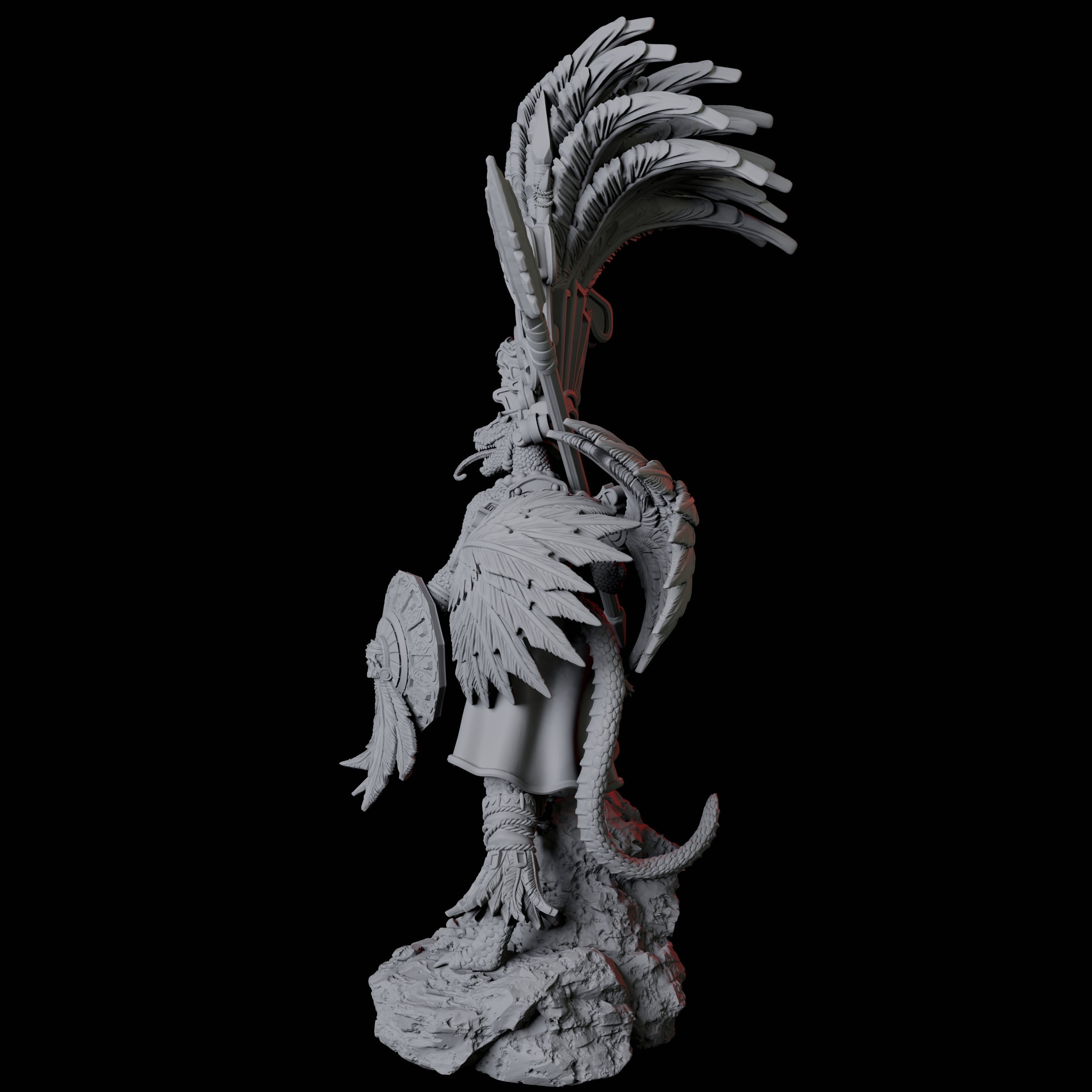 Lizardfolk Sundancer D Miniature for Dungeons and Dragons, Pathfinder or other TTRPGs