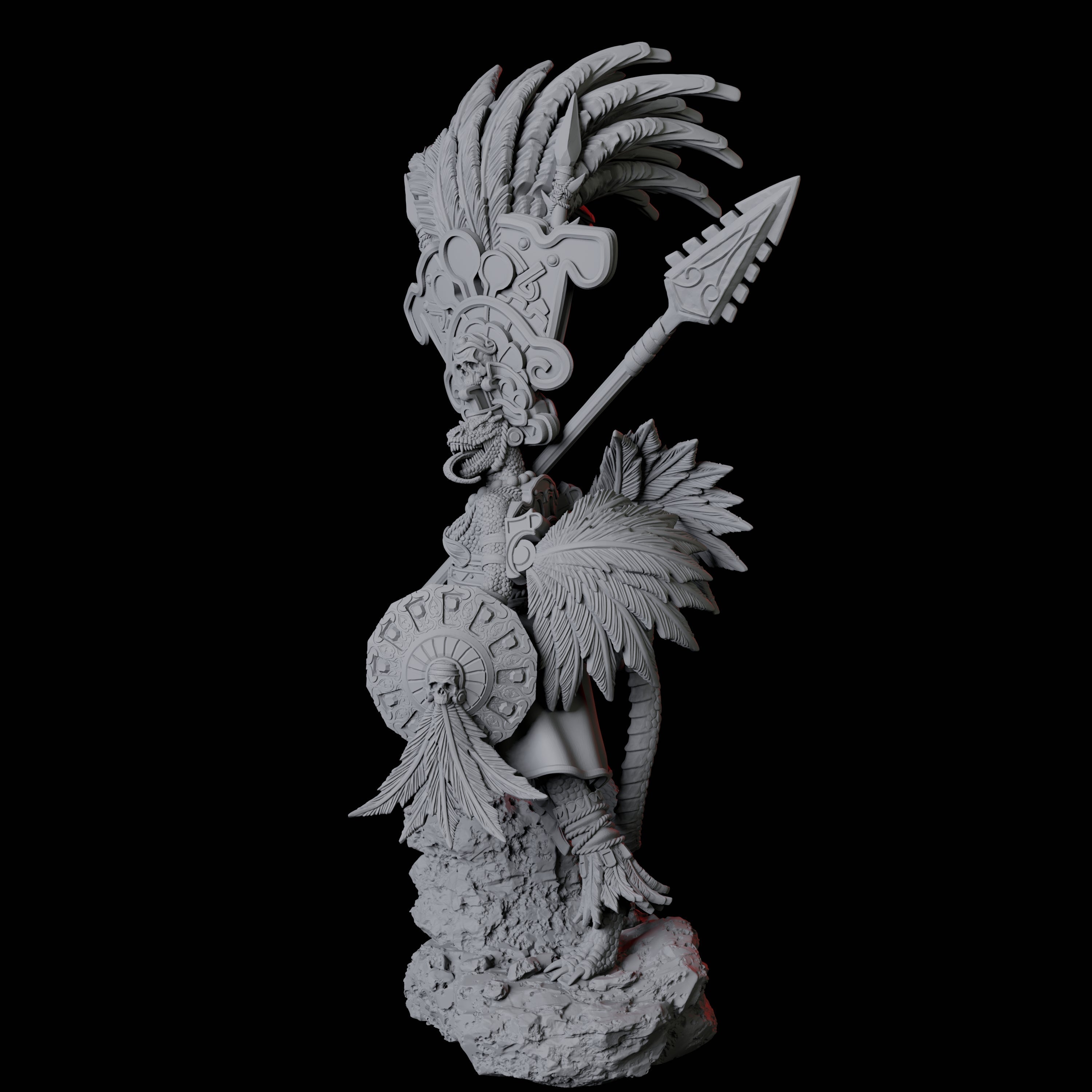 Lizardfolk Sundancer D Miniature for Dungeons and Dragons, Pathfinder or other TTRPGs
