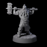 Lomdas - Resting Dwarf Fighter Miniature for Dungeons and Dragons, Pathfinder or other TTRPGs