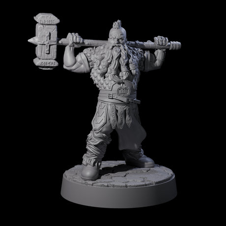 Lomdas - Resting Dwarf Fighter Miniature for Dungeons and Dragons, Pathfinder or other TTRPGs