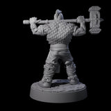 Lomdas - Resting Dwarf Fighter Miniature for Dungeons and Dragons, Pathfinder or other TTRPGs