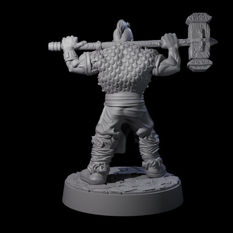 Lomdas - Resting Dwarf Fighter Miniature for Dungeons and Dragons, Pathfinder or other TTRPGs