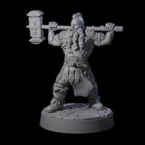 Lomdas - Resting Dwarf Fighter Miniature for Dungeons and Dragons, Pathfinder or other TTRPGs