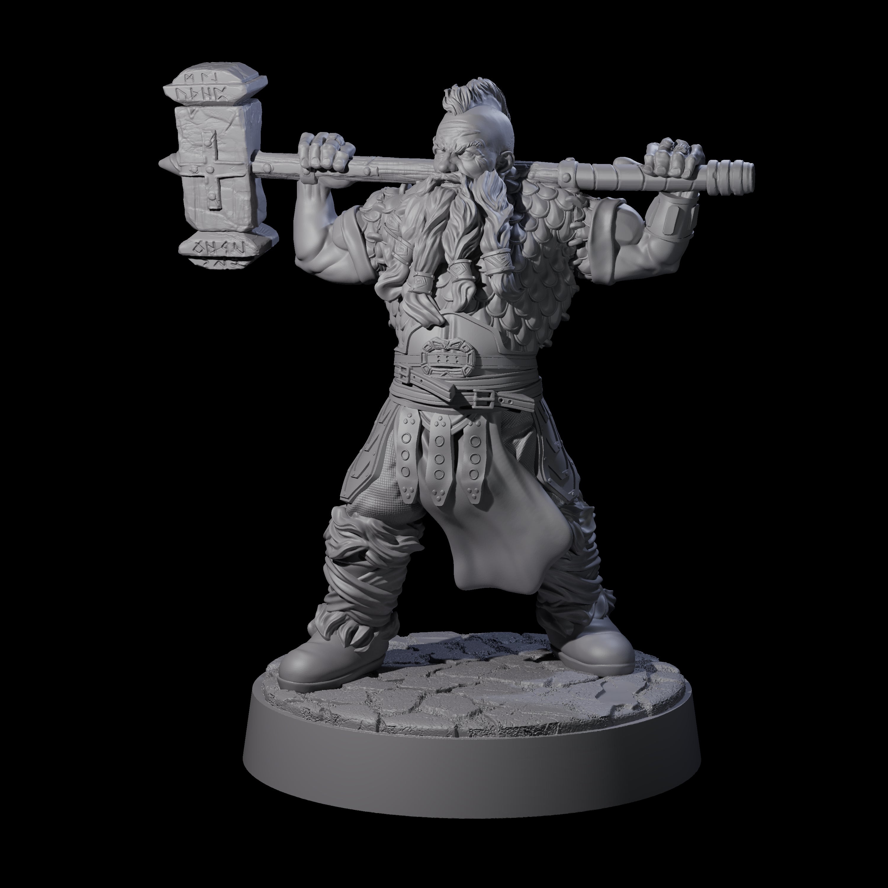 Lomdas - Resting Dwarf Fighter Miniature for Dungeons and Dragons, Pathfinder or other TTRPGs
