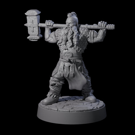 Lomdas - Resting Dwarf Fighter Miniature for Dungeons and Dragons, Pathfinder or other TTRPGs