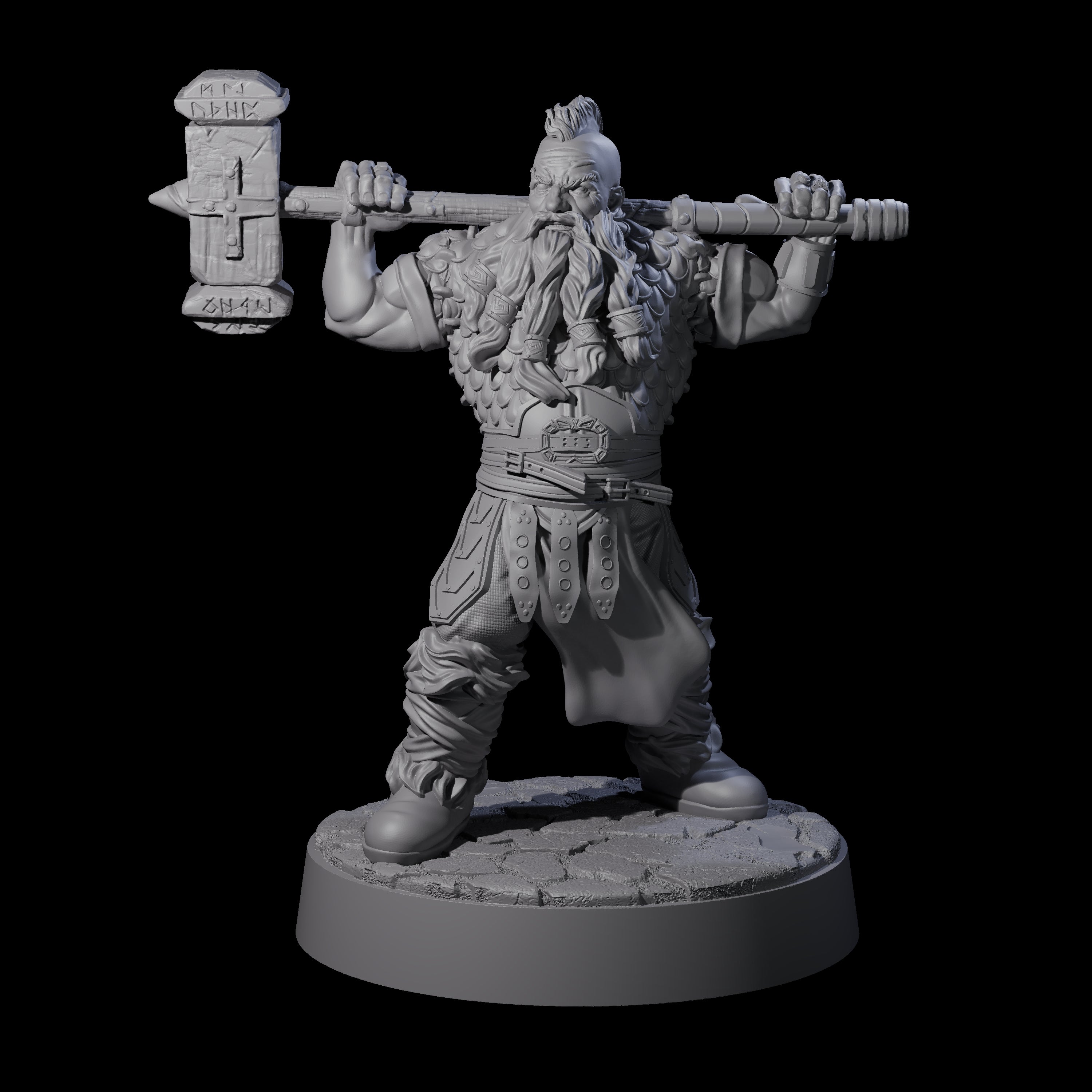 Lomdas - Resting Dwarf Fighter Miniature for Dungeons and Dragons, Pathfinder or other TTRPGs
