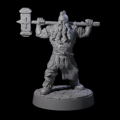 Lomdas - Resting Dwarf Fighter Miniature for Dungeons and Dragons, Pathfinder or other TTRPGs