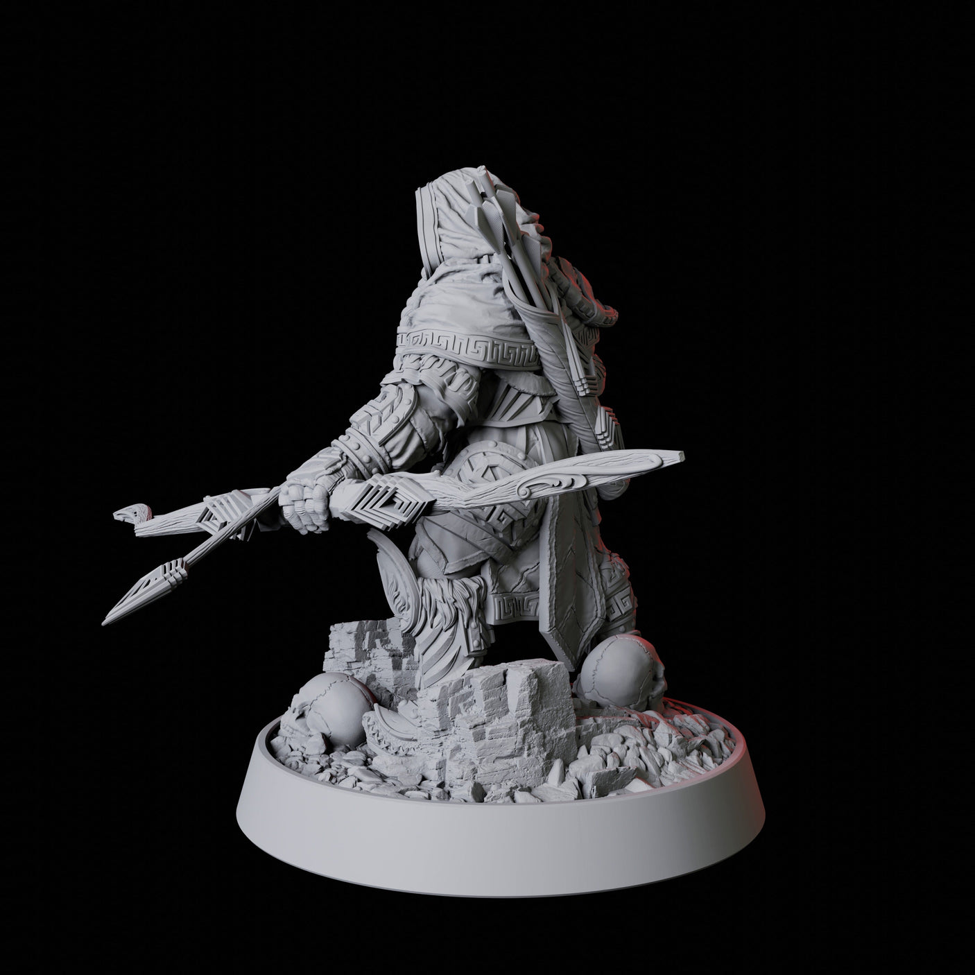 Lone Archer Miniature for Dungeons and Dragons, Pathfinder or other TTRPGs