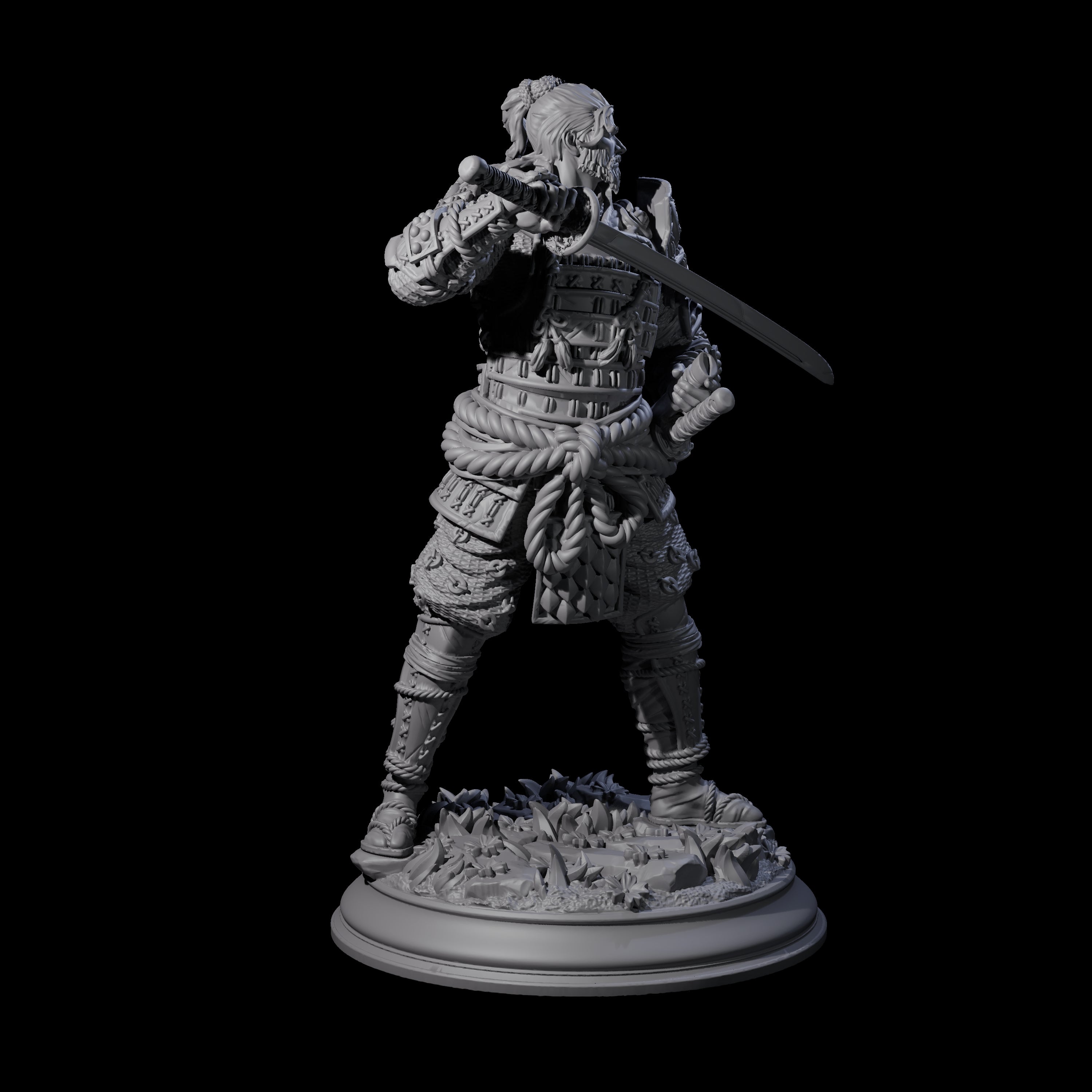 Lone Samurai Miniature for Dungeons and Dragons, Pathfinder or other TTRPGs