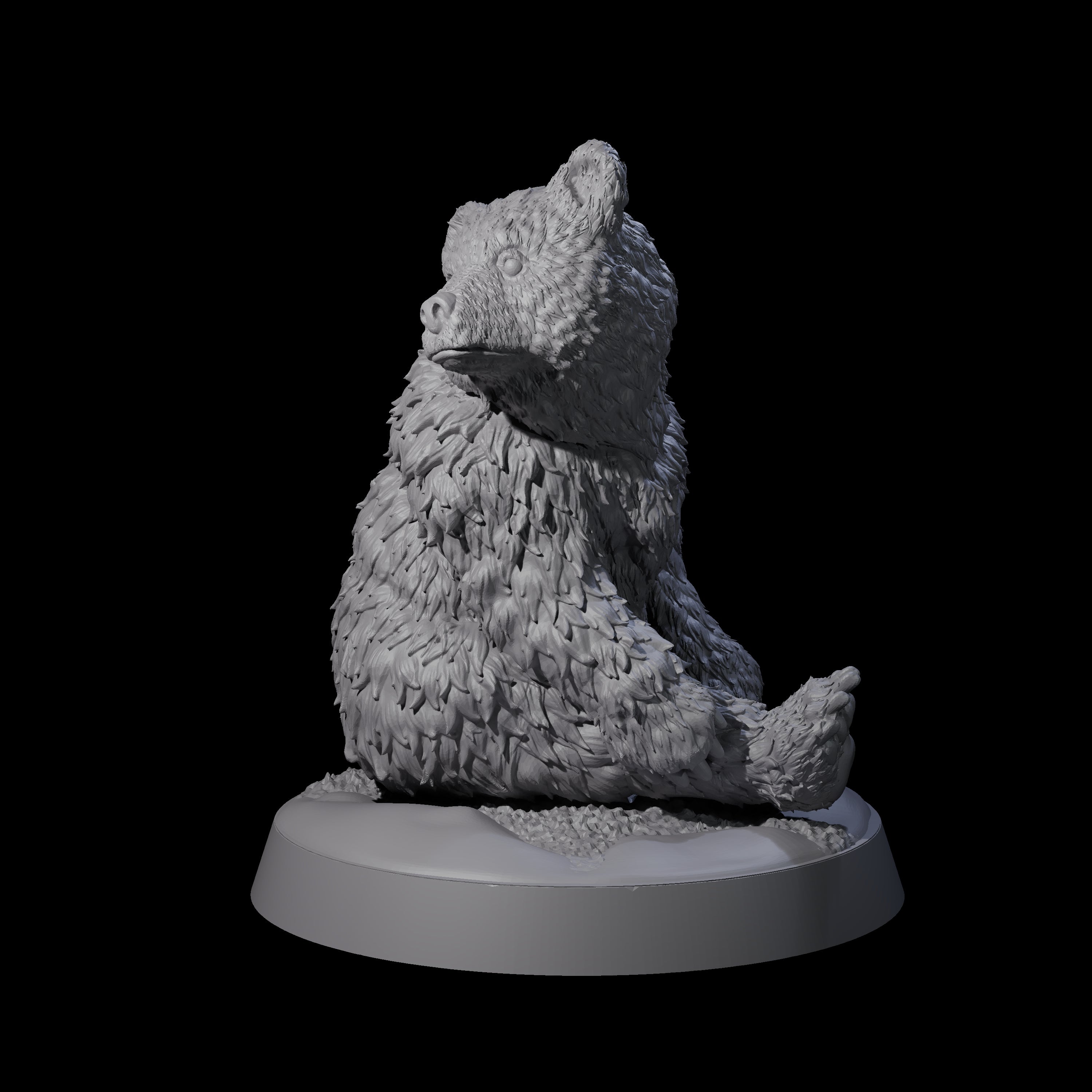 Lonely Bear Cub Miniature for Dungeons and Dragons, Pathfinder or other TTRPGs