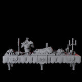 Long Feast Table Miniature for Dungeons and Dragons, Pathfinder or other TTRPGs