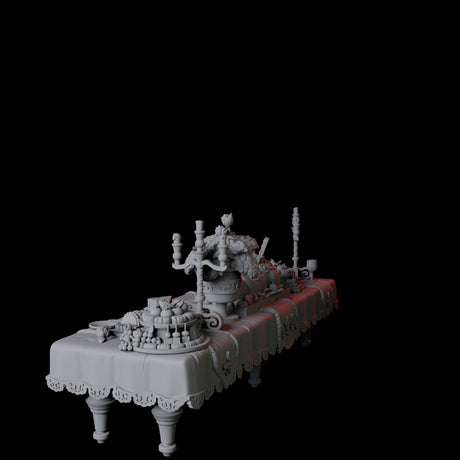 Long Feast Table Miniature for Dungeons and Dragons, Pathfinder or other TTRPGs