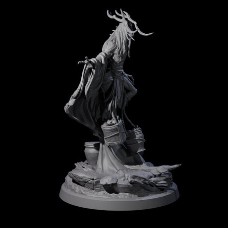 Looming Druid of the Blight C Miniature for Dungeons and Dragons, Pathfinder or other TTRPGs