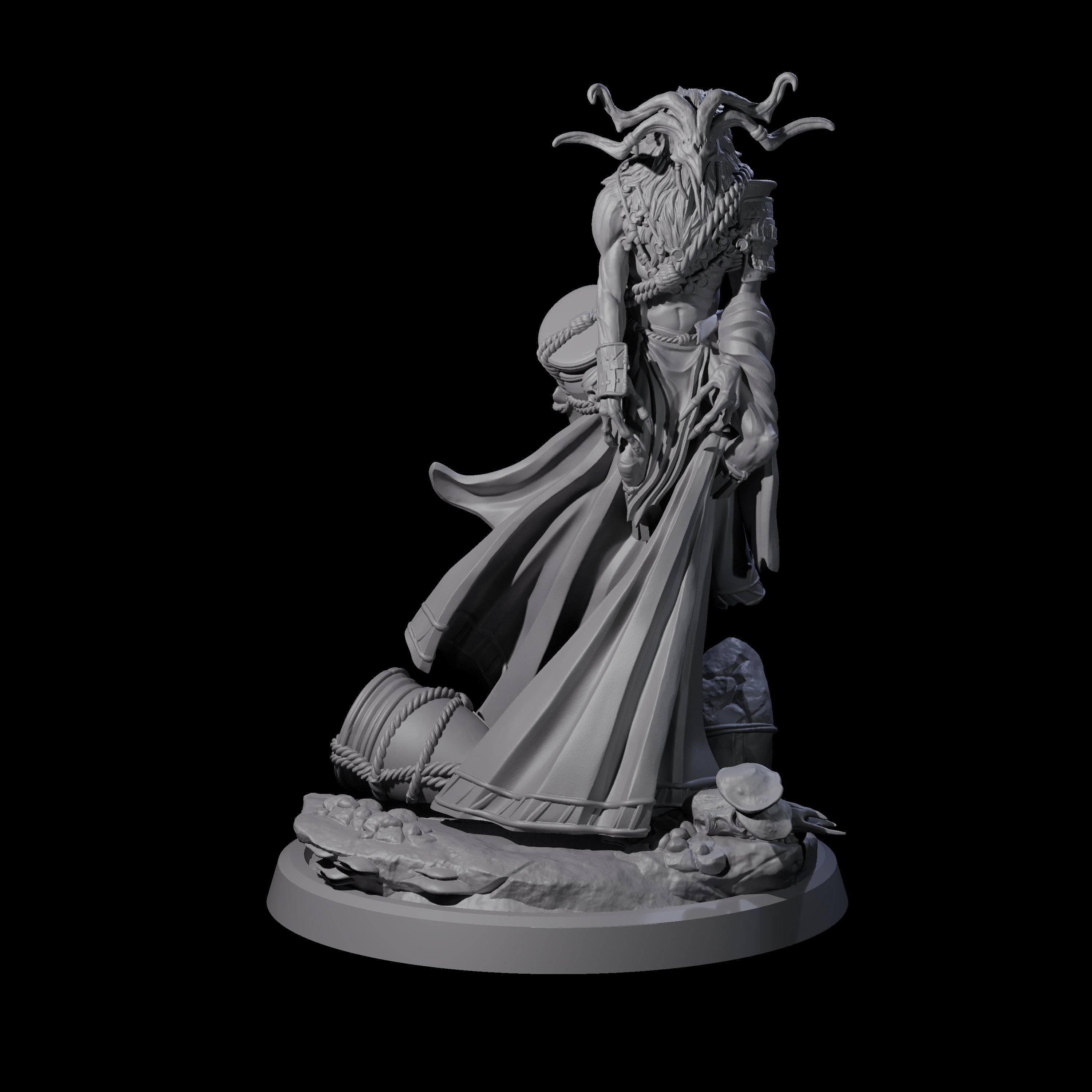 Looming Druid of the Blight D Miniature for Dungeons and Dragons, Pathfinder or other TTRPGs