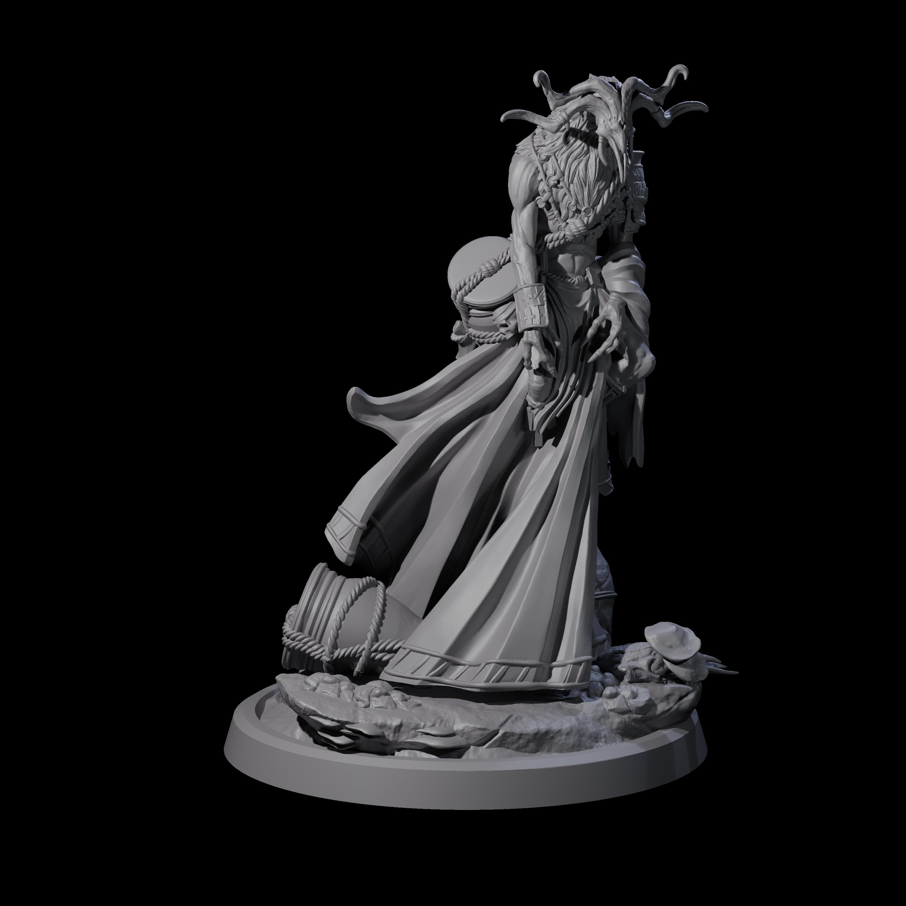 Looming Druid of the Blight D Miniature for Dungeons and Dragons, Pathfinder or other TTRPGs