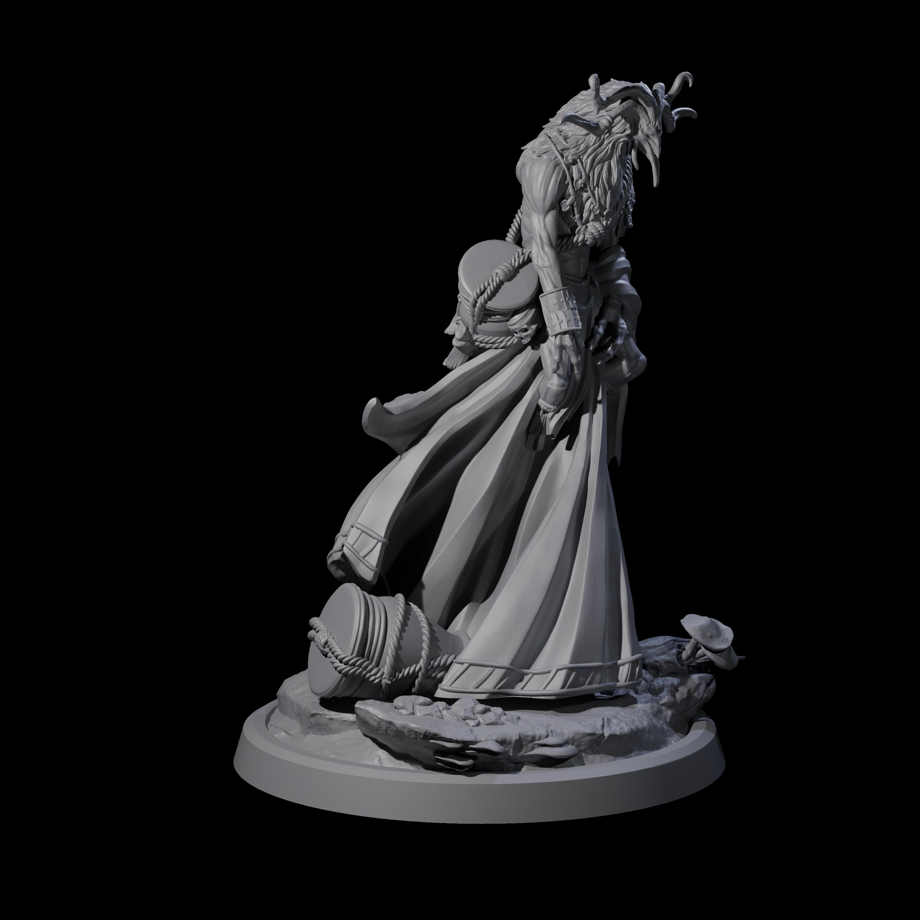 Looming Druid of the Blight D Miniature for Dungeons and Dragons, Pathfinder or other TTRPGs