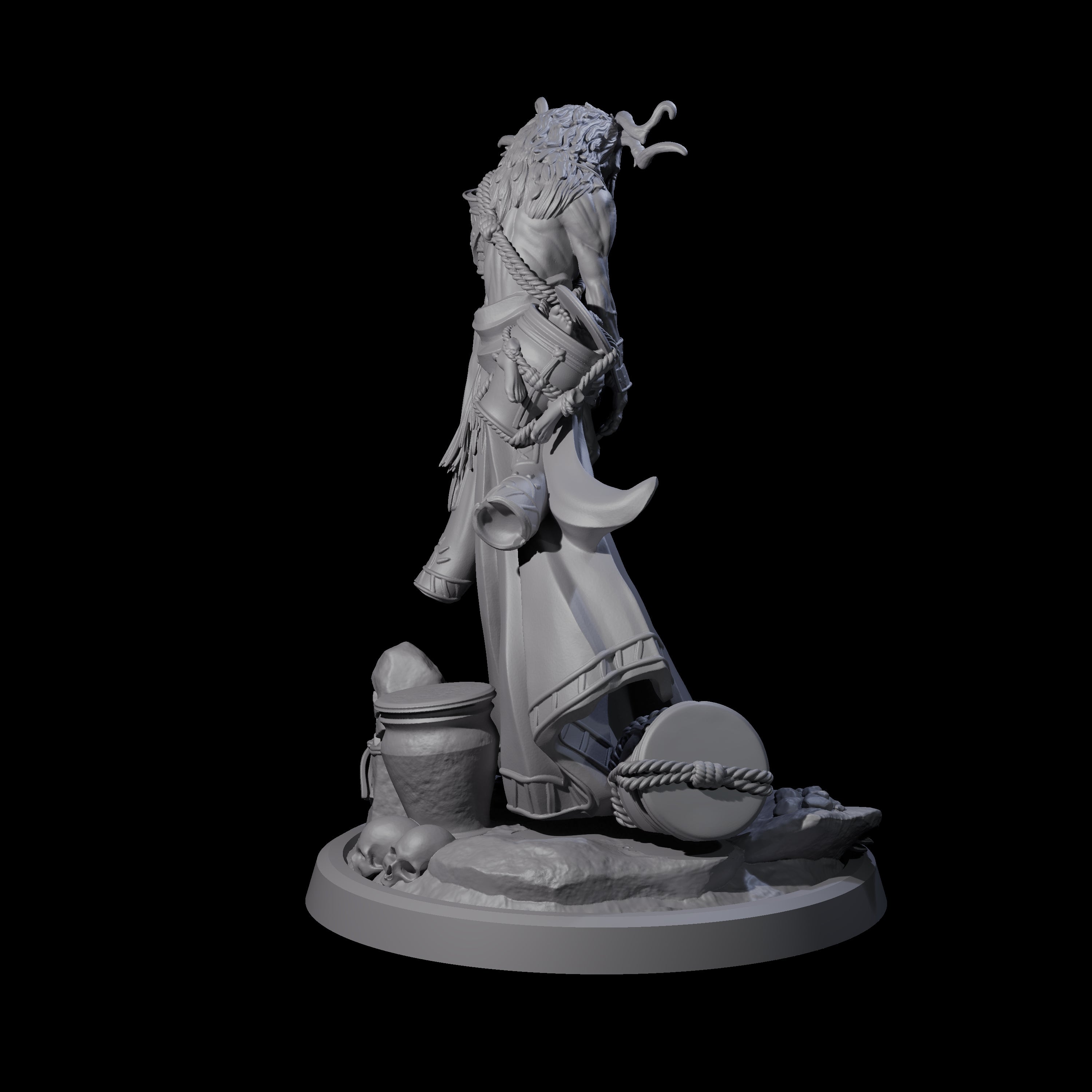 Looming Druid of the Blight D Miniature for Dungeons and Dragons, Pathfinder or other TTRPGs