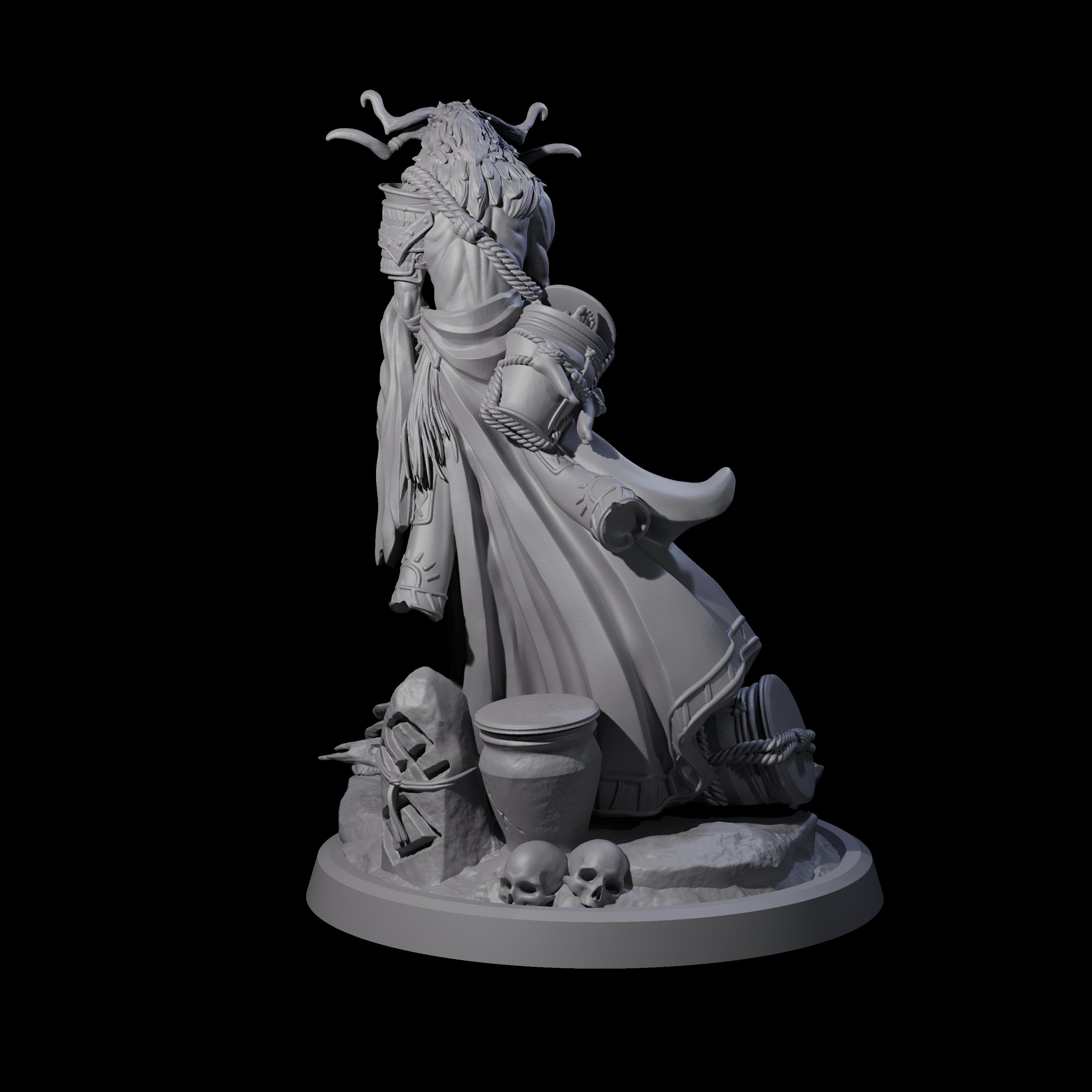 Looming Druid of the Blight D Miniature for Dungeons and Dragons, Pathfinder or other TTRPGs