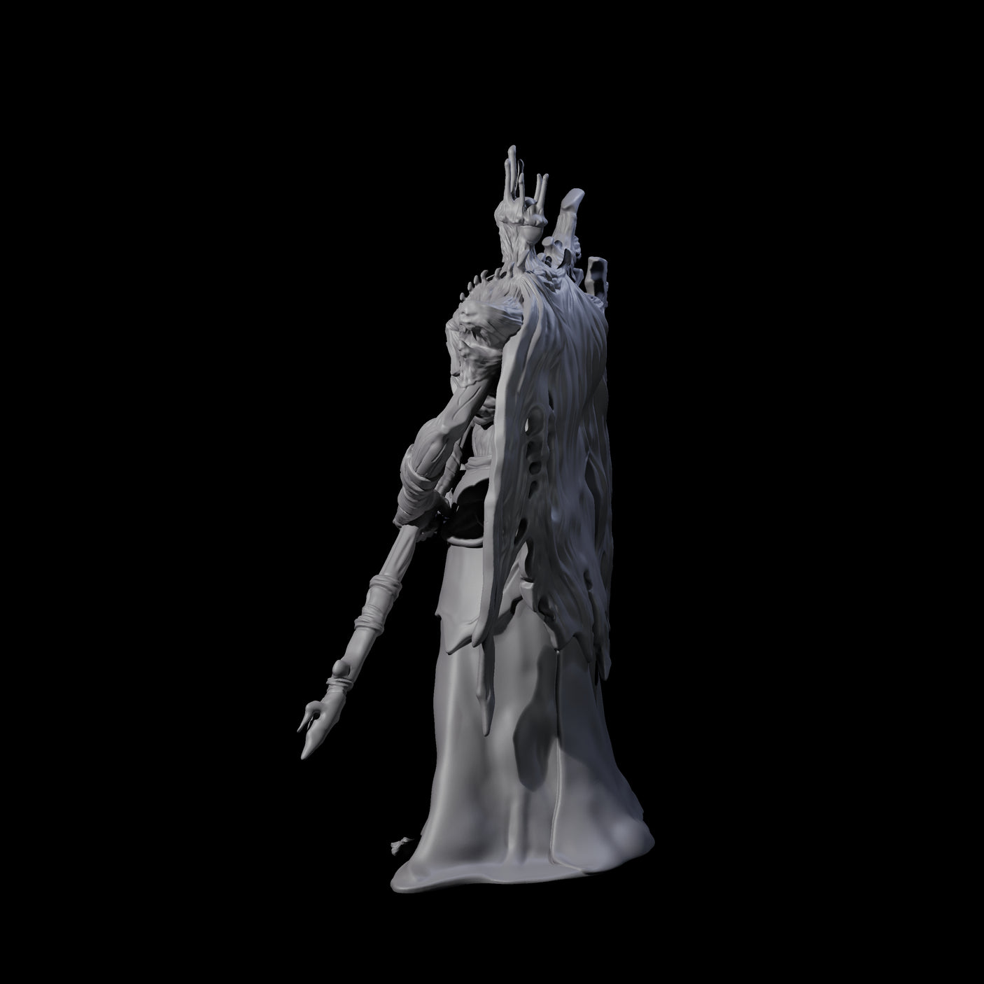 Looming Hell Warden Miniature for Dungeons and Dragons, Pathfinder or other TTRPGs