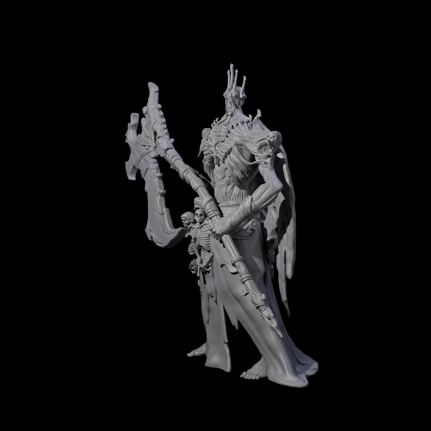 Looming Hell Warden Miniature for Dungeons and Dragons, Pathfinder or other TTRPGs