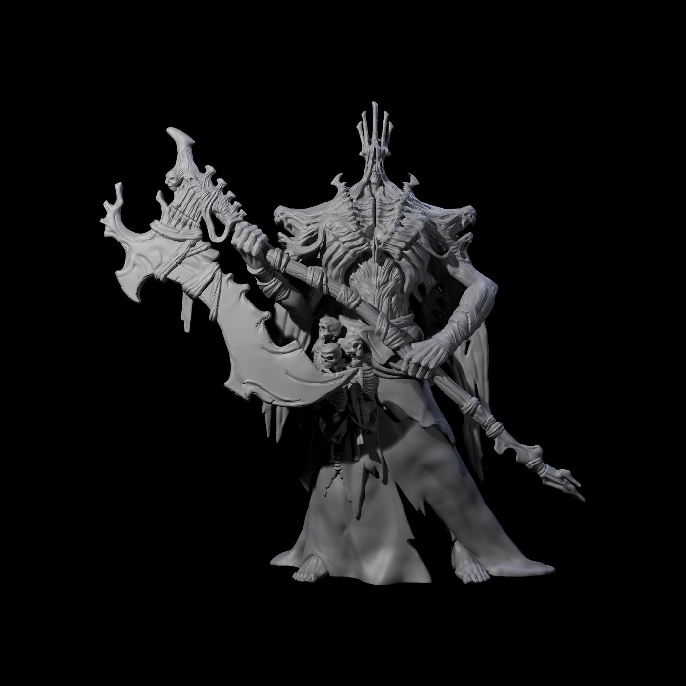 Looming Hell Warden Miniature for Dungeons and Dragons, Pathfinder or other TTRPGs