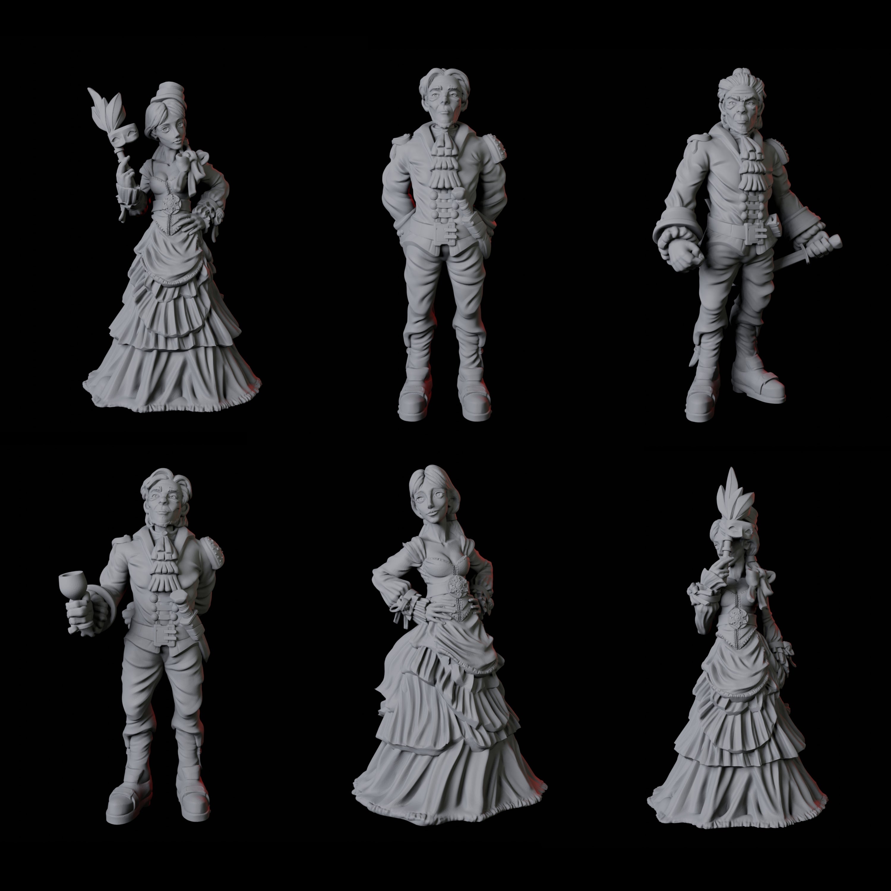 Lords & Ladies - Masquerade Ball Miniature for Dungeons and Dragons