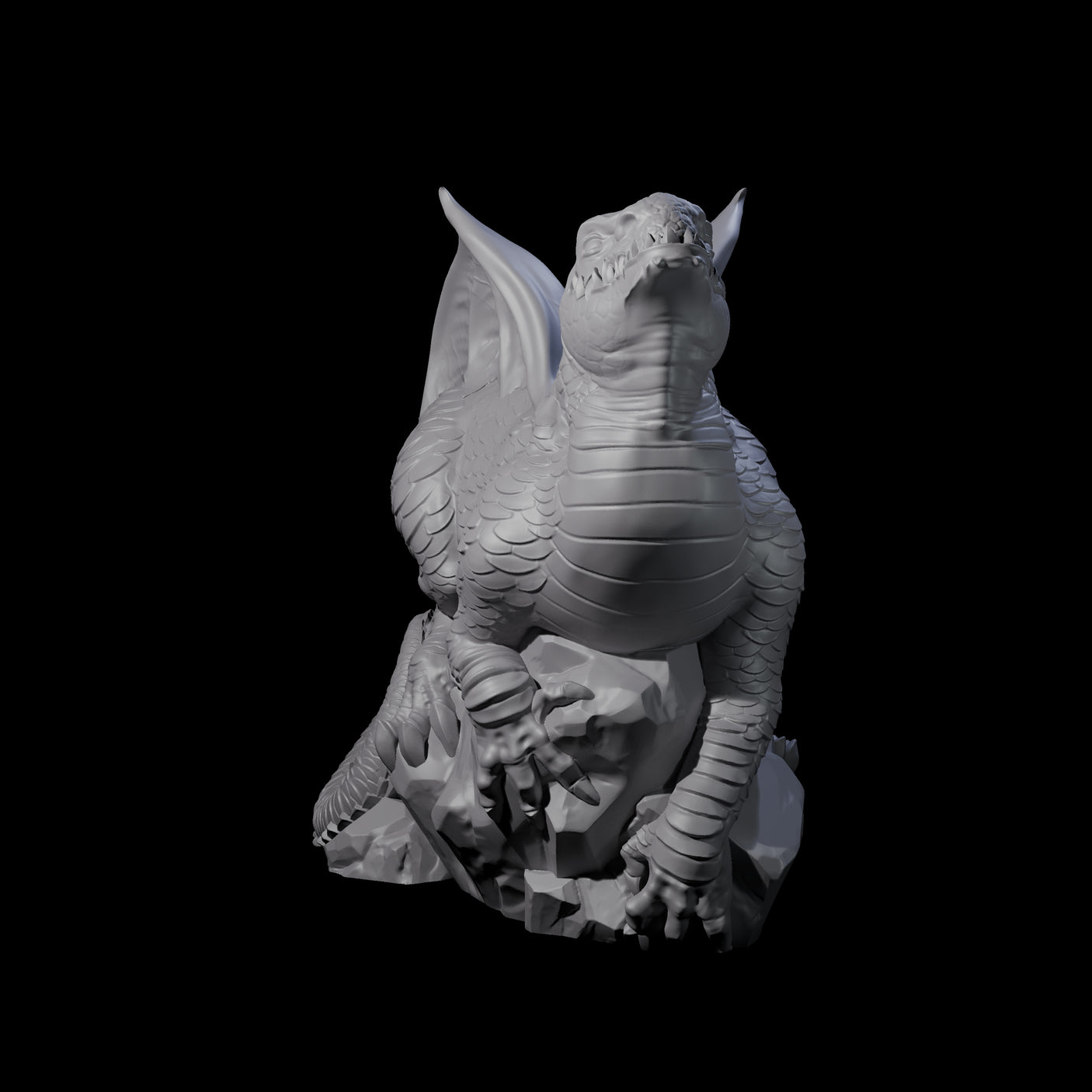 Lounging Ambush Drake Miniature for Dungeons and Dragons, Pathfinder or other TTRPGs