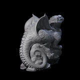 Lounging Ambush Drake Miniature for Dungeons and Dragons, Pathfinder or other TTRPGs