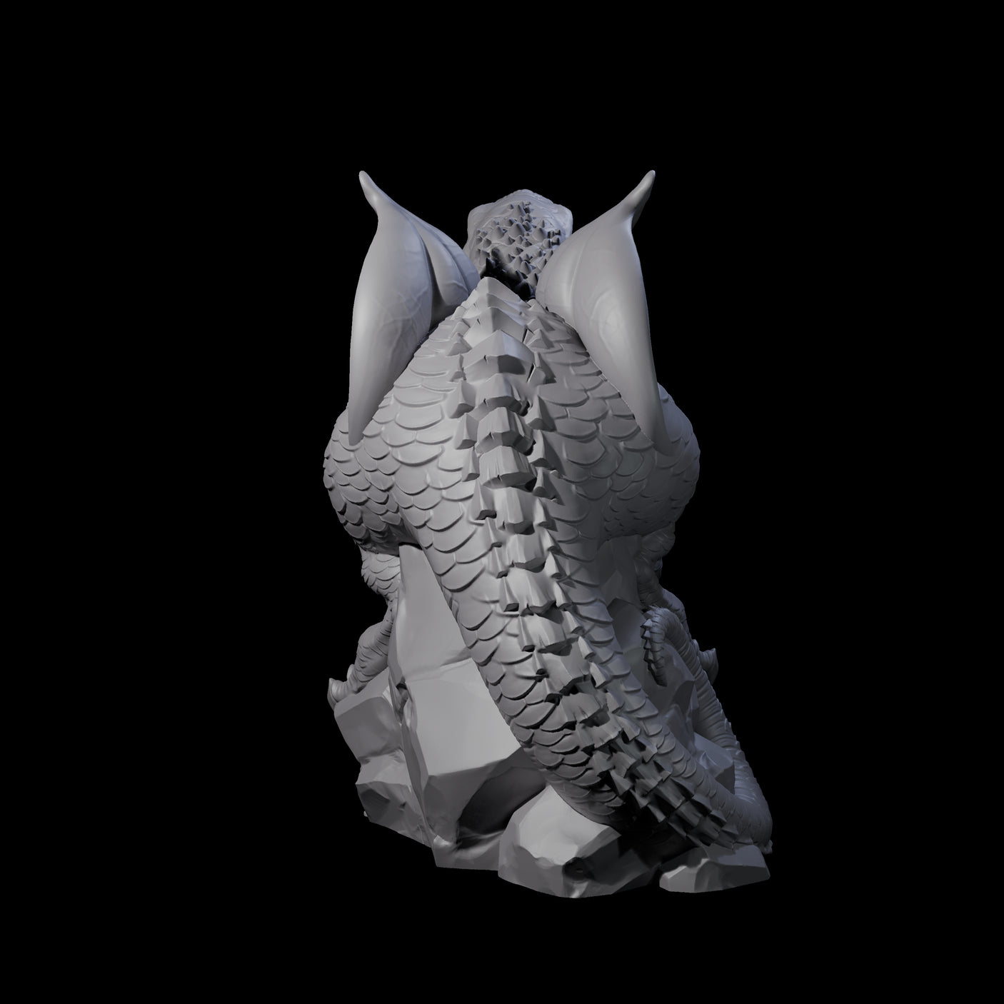 Lounging Ambush Drake Miniature for Dungeons and Dragons, Pathfinder or other TTRPGs